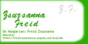 zsuzsanna freid business card